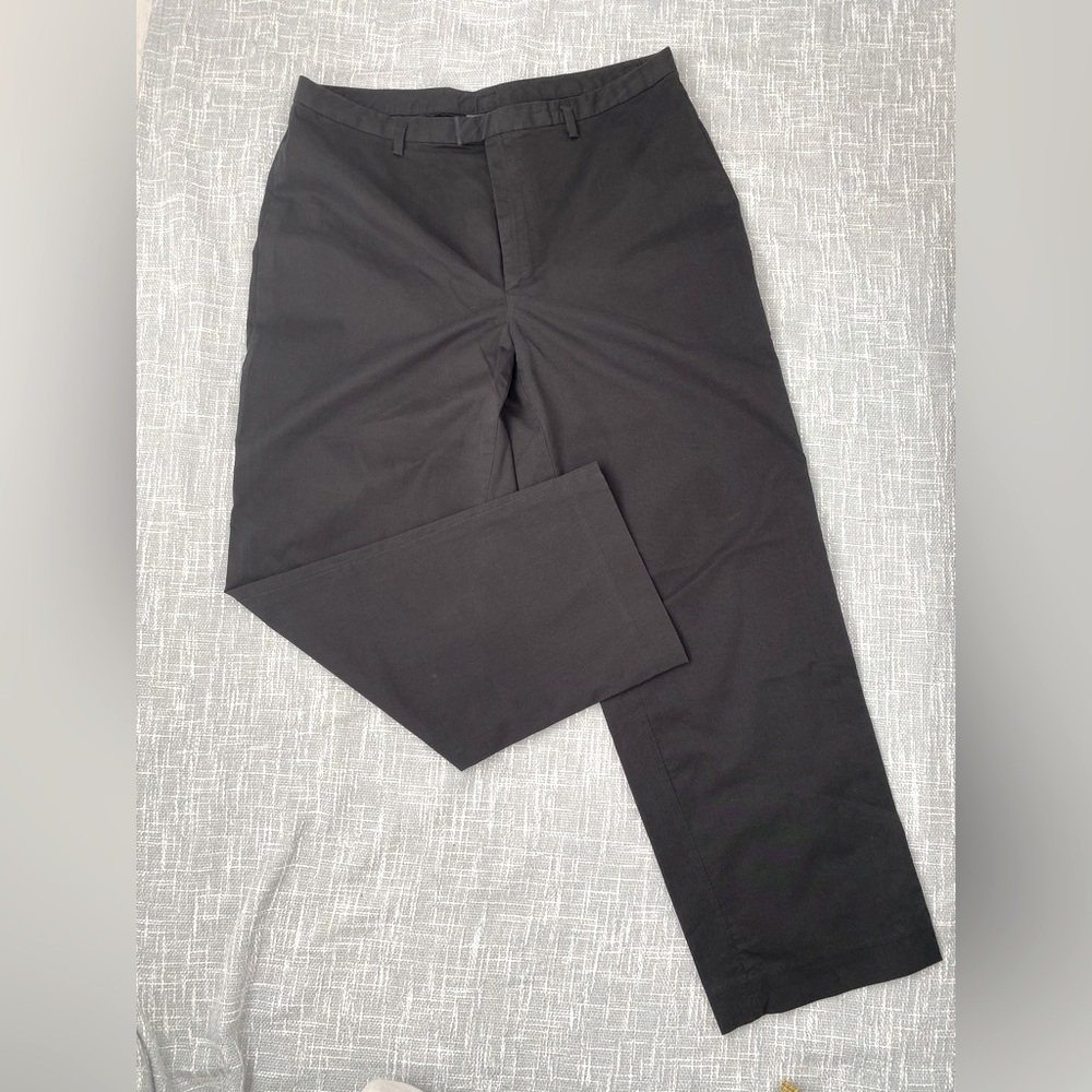 Banana Republic Stretch Black Straight Leg Pants Size 12
